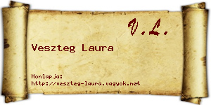 Veszteg Laura névjegykártya